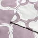 Lyon 300-thread Count Cotton Percale Trellis Patterned 3-piece Duvet Cover Set