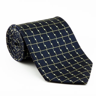 Platinum Ties Men's 'Blue Chrome' Necktie