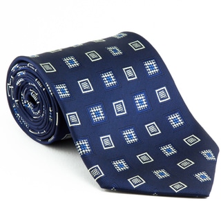 Platinum Ties Men's 'daVinci Blue' Necktie