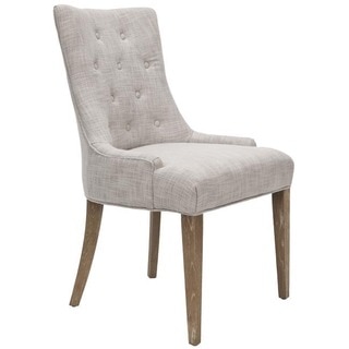 Safavieh En Vogue Dining Becca Grey Viscose Weathered Oak Finish Side Chair