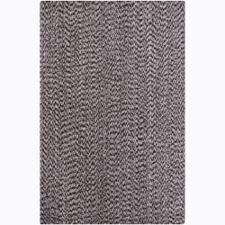 Artist's Loom Hand-woven Contemporary Abstract Natural Eco-friendly Cotton Rug (5'x7'6)