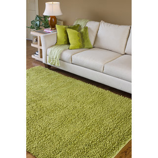 Hand-woven Montevideo Colorful Plush Shag New Zealand Felted Wool Shag Rug (9' x 13')