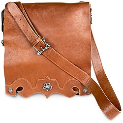 Zeyner Vachetta Italian Leather Messenger Bag