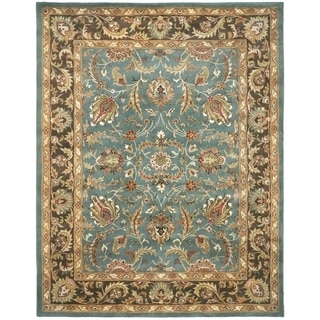 Safavieh Handmade Heritage Timeless Traditional Blue/ Brown Wool Rug (11' x 17')