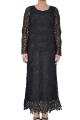 Soulmates Women's Hand-crocheted Black Formal 2-piece Dress Set