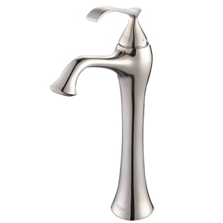 KRAUS Ventus Single Hole Single-Handle Vessel Bathroom Faucet in Brushed Nickel