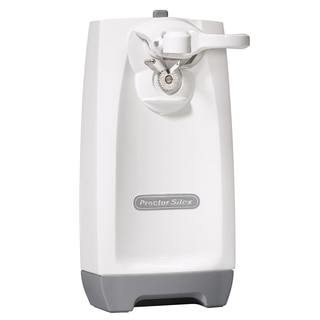 Proctor Silex 75670 White Extra-Tall Can Opener with Knife Sharpener