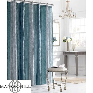 Manor Hill Sierra Sapphire Shower Curtain
