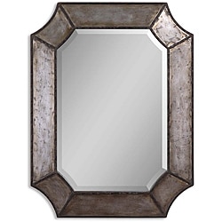 Uttermost Elliot Distressed Aluminum Rustic Framed Mirror