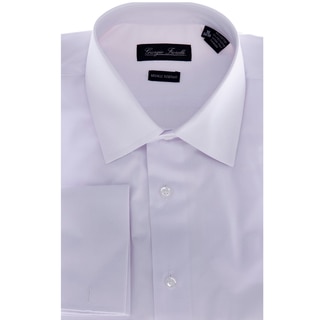 Men's White Modern-Fit Dress Shirt