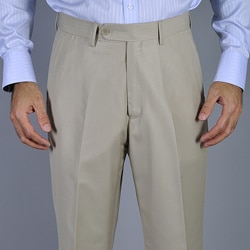 Men's Bone Flat Front Pants