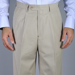 Men's Bone Single Pleat Pants