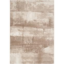 Meticulously Woven Tan Dove Abstract Rug (5'3 x 7'6)