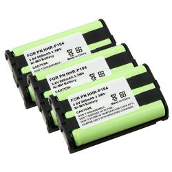 INSTEN Compatible Ni-MH Battery for Panasonic HHR-P104 (Pack of 3)