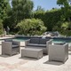 Puerta Outdoor Wicker Sofa Set by Christopher Knight Home