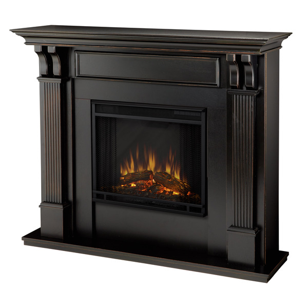 Real Flame Ashley Blackwash 48.03 in. L x 13.78 W x 41.25 in. H Electric Fireplace