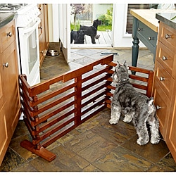 Wooden High Gate-n-Crate Folding Pet Gate