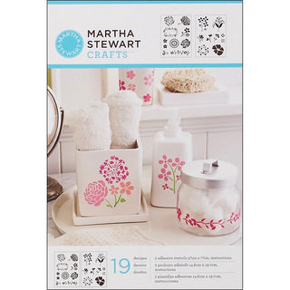 Martha Stewart Adhesive Blossoms Stencils (2 Sheets)
