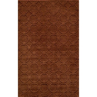 Loft Links Copper Hand-Loomed Wool Rug (2' x 3')