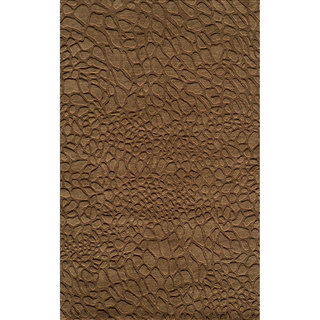 Loft Stones Brown Hand-Loomed Wool Rug (2' x 3')