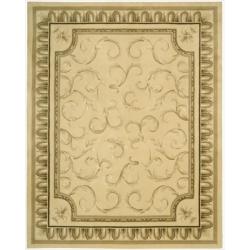 Nourison Hand-tufted Chateau Provence Gold Rug (7'9 x 9'9)