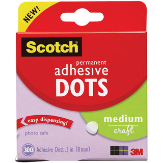 Scotch 3M Medium Craft Adhesive Dots (Pack of 300)