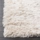 Safavieh Handmade Silken Glam Paris Shag Ivory Rug (6' x 9') - Thumbnail 1