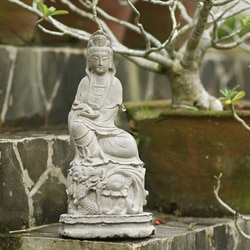 Volcanic Ash Sitting Quan Yin Statue (Indonesia)