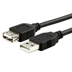 INSTEN 25-foot Black USB 2.0 Type A to A Extension Cable M/ F