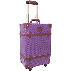 Amerileather Vintage Violet 23-inch Spinner Trunk Suitcase
