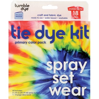 Tumble Dye Washable Nontoxic Water-based Craft And Fabric Dye Kit