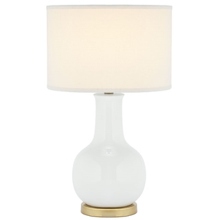 Safavieh Lighting 27-inch Louvre White Table Lamp