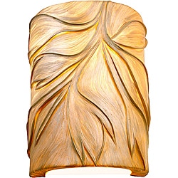 Flair Sustainable Natural Fiber 2-light Wall Sconce