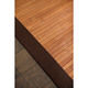 preview thumbnail 4 of 6, Jani Truffle Light Brown Bamboo Rug with Dark Brown Border
