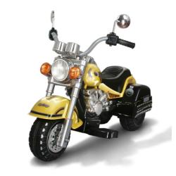Harley-style Battery Operated Yellow Chopper Motorcycle Ride-on