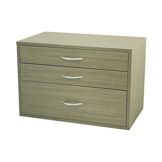 Organized Living freedomRail Driftwood Big O-Box 3-drawer Cabinet