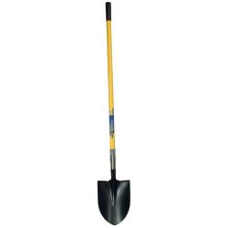 Round Point Shovel with 47-inch Fiberglass Handle
