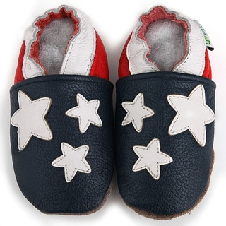American Flag Soft Sole Leather Baby Shoes