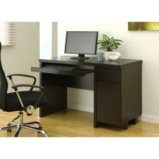 Furniture of America Mainstreet Cappuccino Office Desk with Keyboard Tray