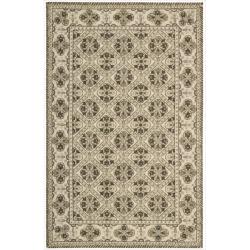 Nourison Hand-hooked Brown Country Heritage Rug (3'6 x 5'6)