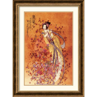 Framed Art Print 'Goddess of Prosperity' by Chinese 24 x 32-inch