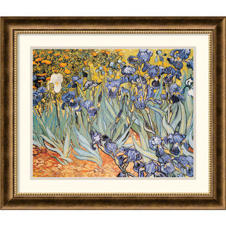 Vincent van Gogh 'Irises In The Garden' Framed Art Print