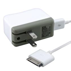 INSTEN White Travel Charger for Apple iPod AP21CHAGTRAUSB01