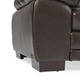 Abbyson Devonshire Brown Leather Tufted Sectional Sofa