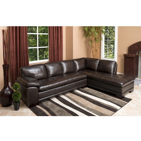 Abbyson Living Devonshire Brown Leather, Abbyson Warren Top Grain Leather Reclining Sofa And Loveseat