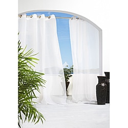 Escape Grommet Top 96 inch Indoor/Outdoor Voile Curtain Panel Pair