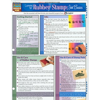 Quick Study Reference Guide-Rubber Stamp: Ink Basics