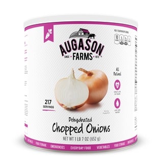 Augason Farms Dehydrated Chopped Onions 23 oz #10 Can