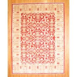 Herat Oriental Afghan Hand-knotted Vegetable Dye Wool Rug (11' x 14'9)