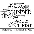 Design on Style A Family Proclamation Religious Vinyl Wall Art Quote